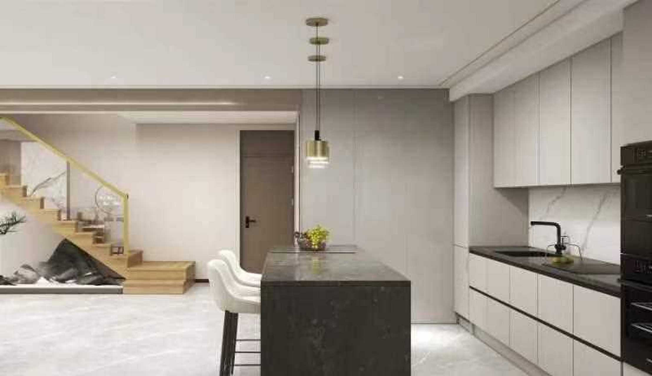 这套鹰冠庄园别墅为四代同堂,采用双厨房设计,既有做中餐的一切设备