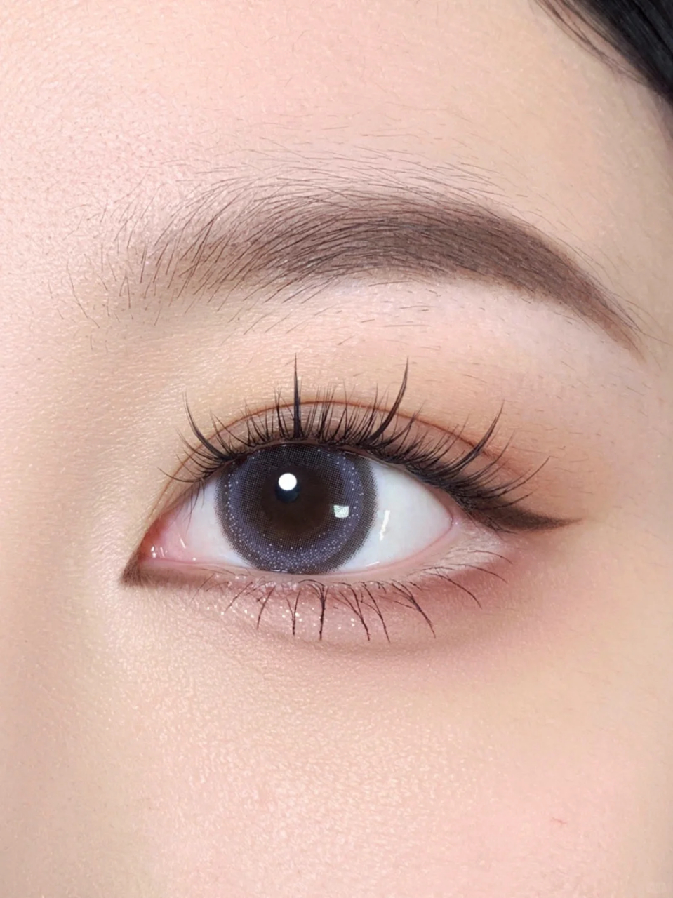 杏仁白桃日常淡颜系眼妆无辜狗狗眼画法 今天来画个无辜减龄的淡颜系