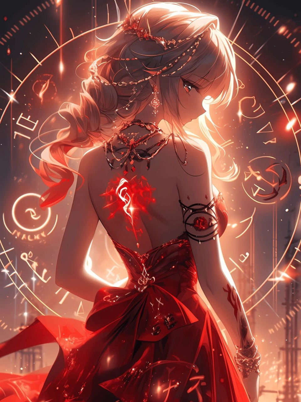 十二星座唯美魔法少女壁纸  每张壁纸有非常好的行星能量哦 太阳守护