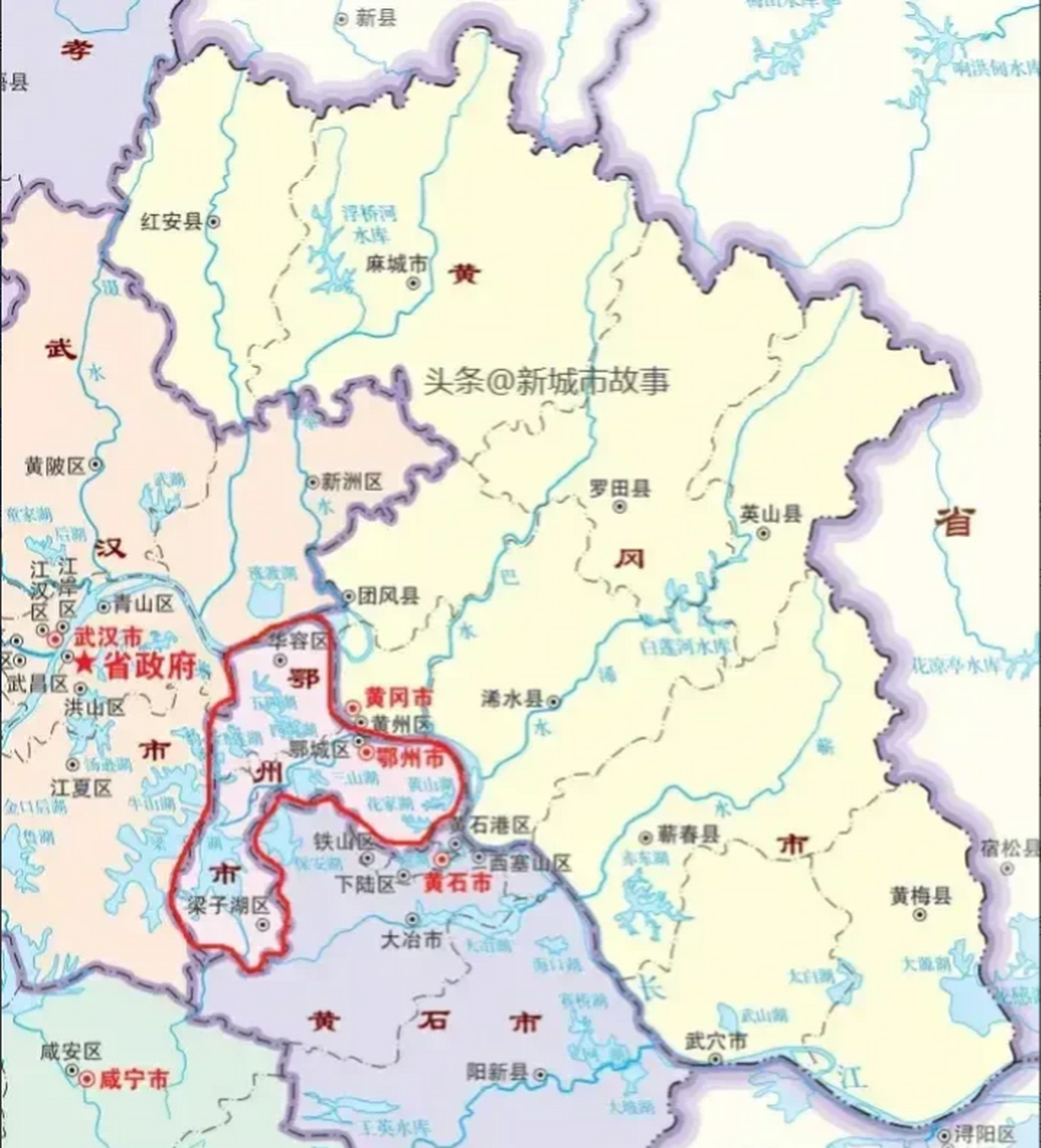 我觉得武汉应该加快合并鄂州的步伐.