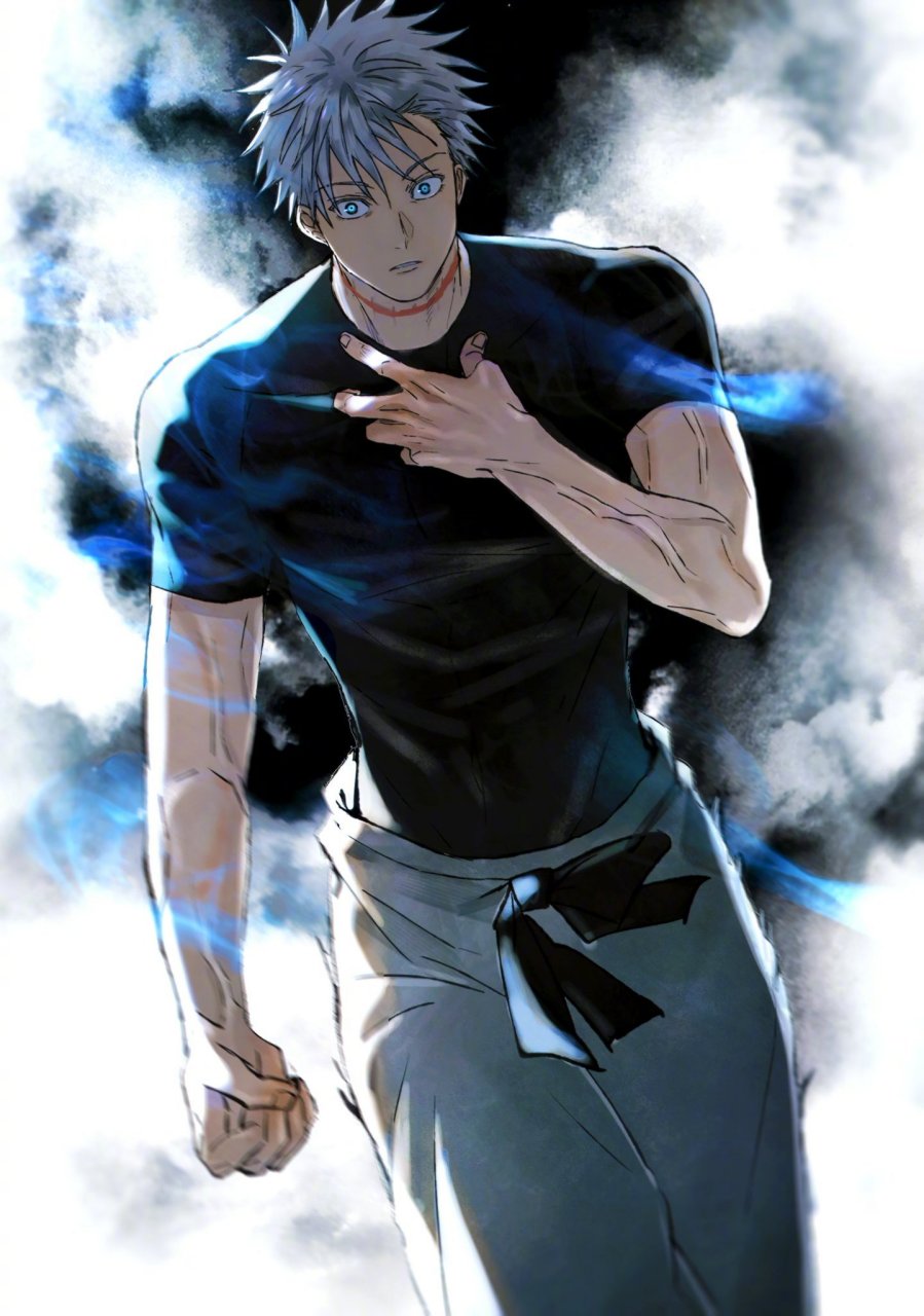 咒术回战# 五条悟:让我来看看你怎么画 !