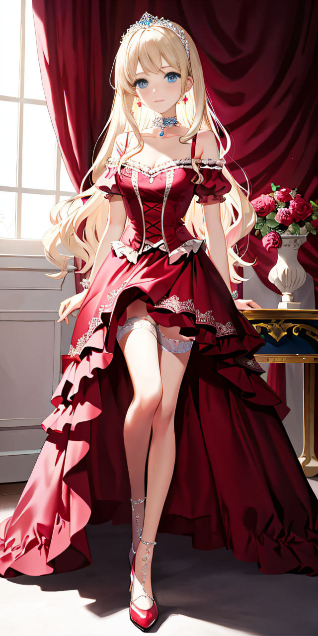 该选择穿哪件衣服呢?#二次元少女美图# #二次元精美插画