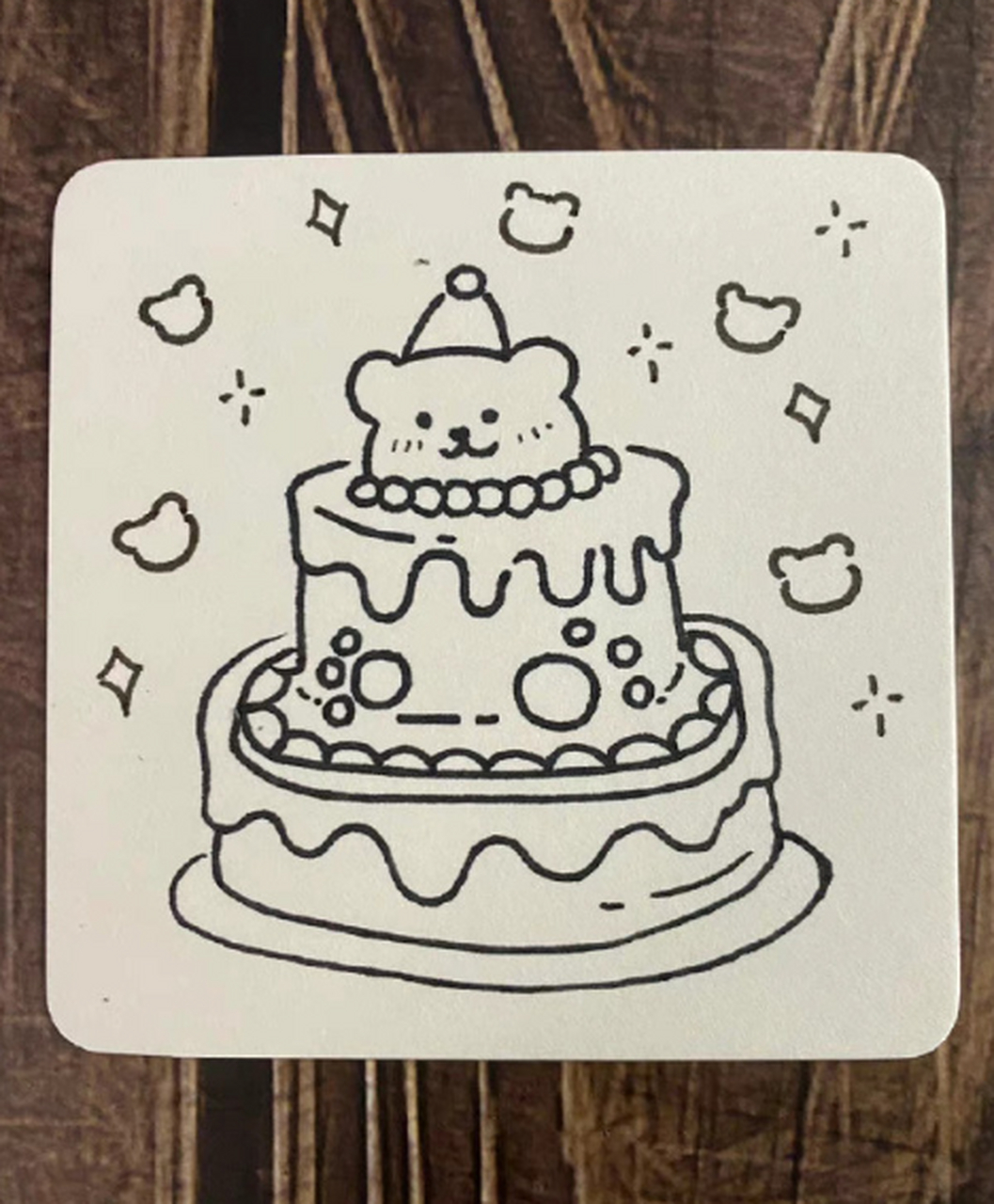 蛋糕简笔画画法图片
