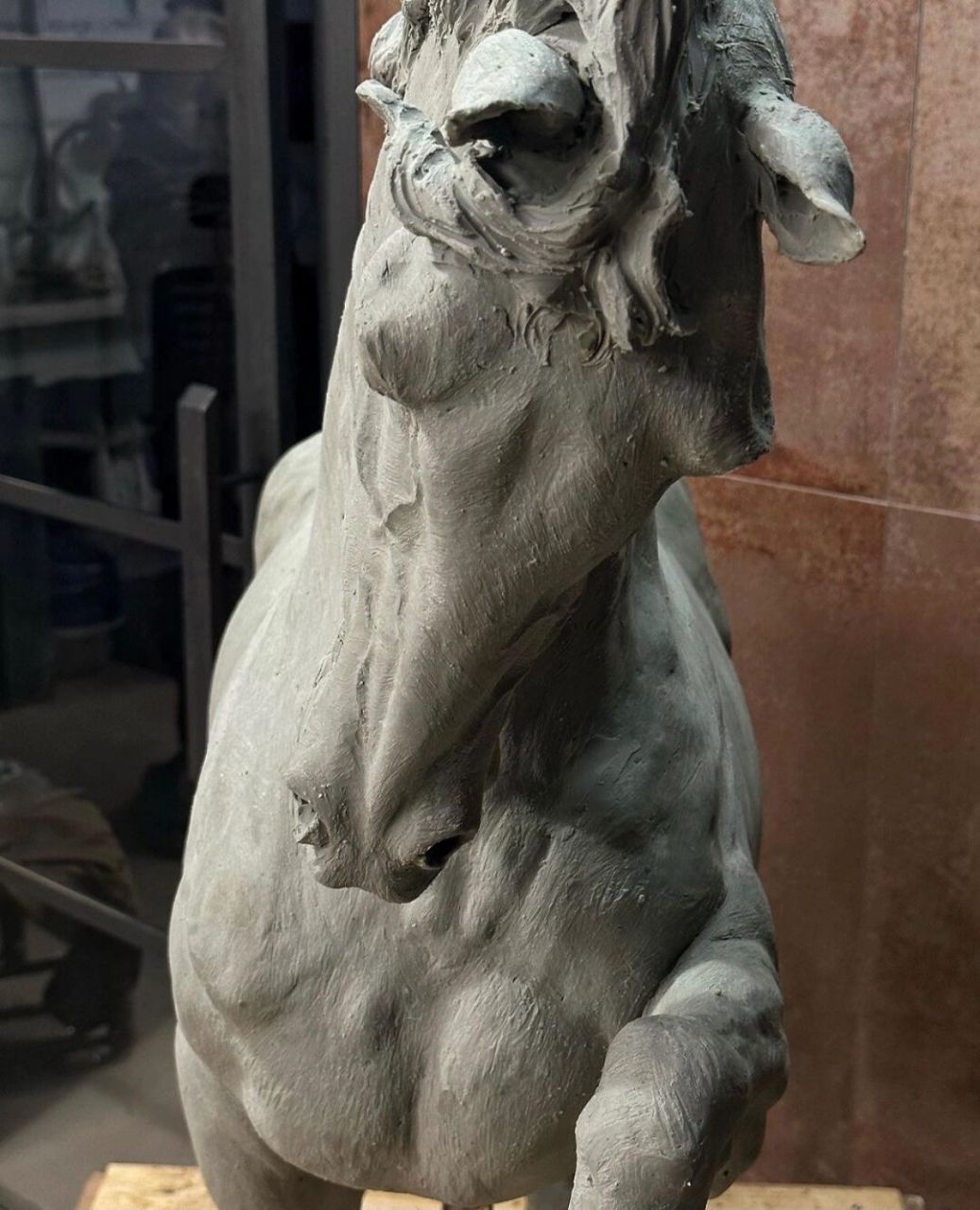 这匹马,用它的形体语言诉说着奔腾的力量和自由的精神.