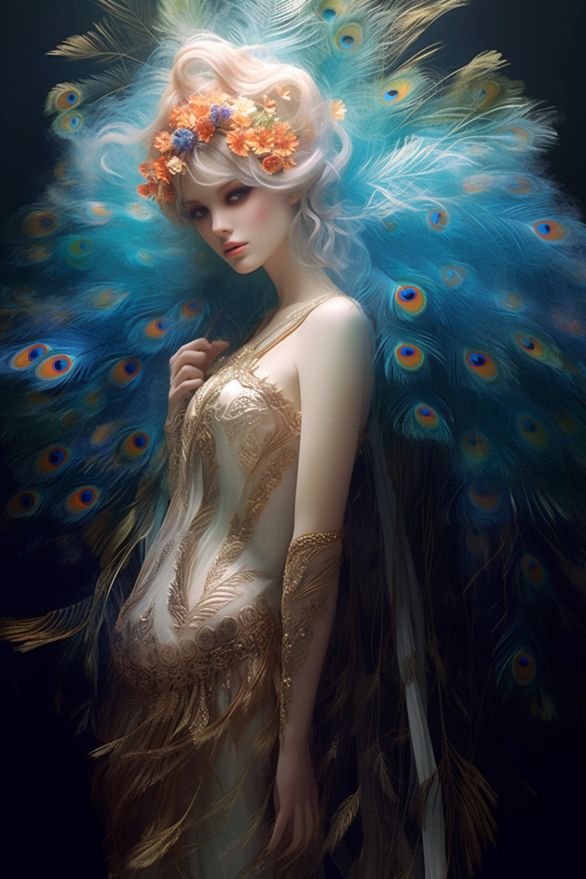 请称呼我为孔雀女王吧!#ai美女
