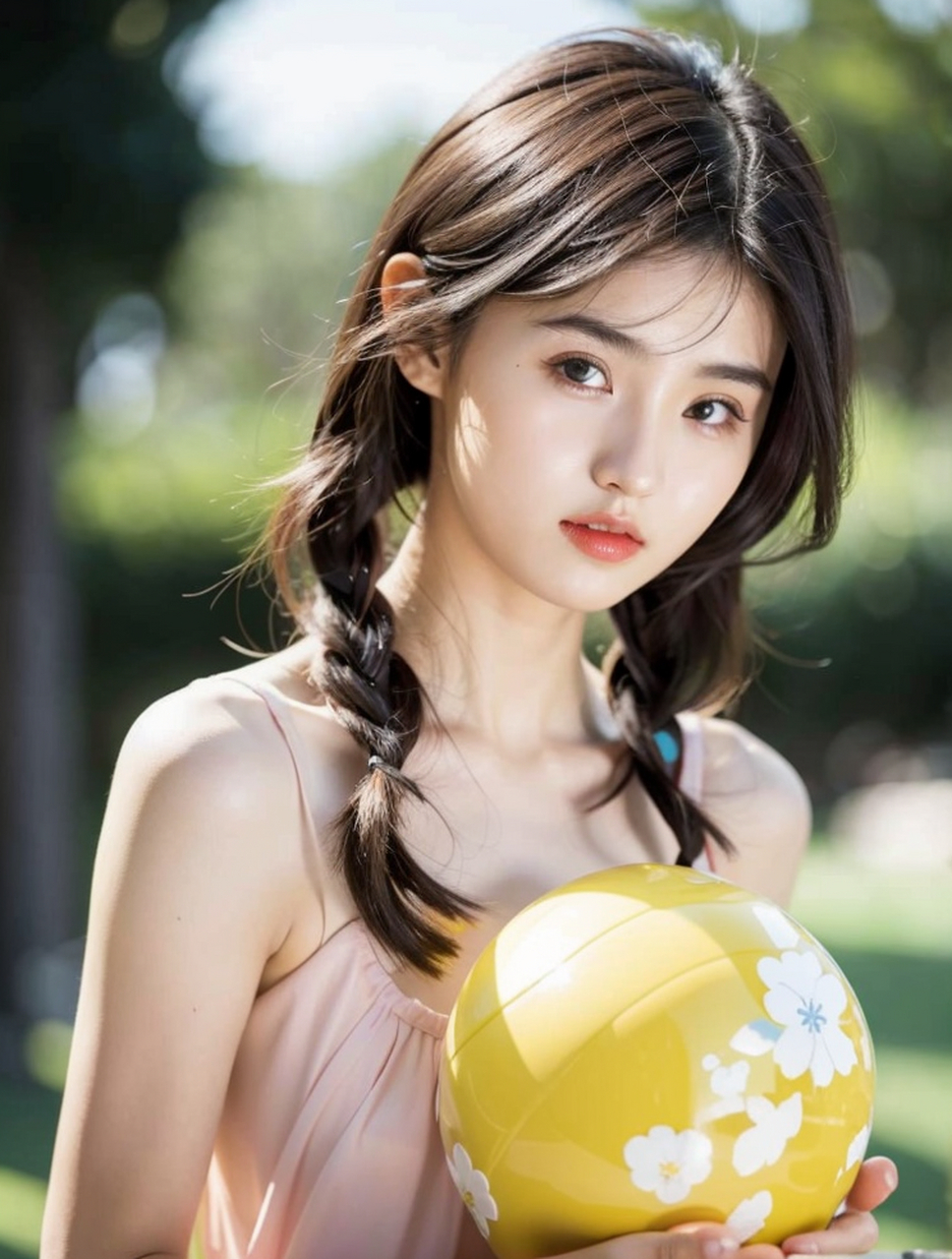 清新可人的美少女运动风人像写真#户外运动# #清纯甜美女孩# # #养眼