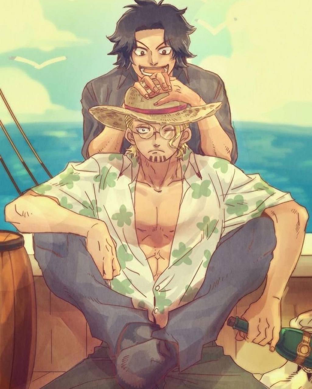 罗杰和雷利#海贼王# #动漫# #漫画