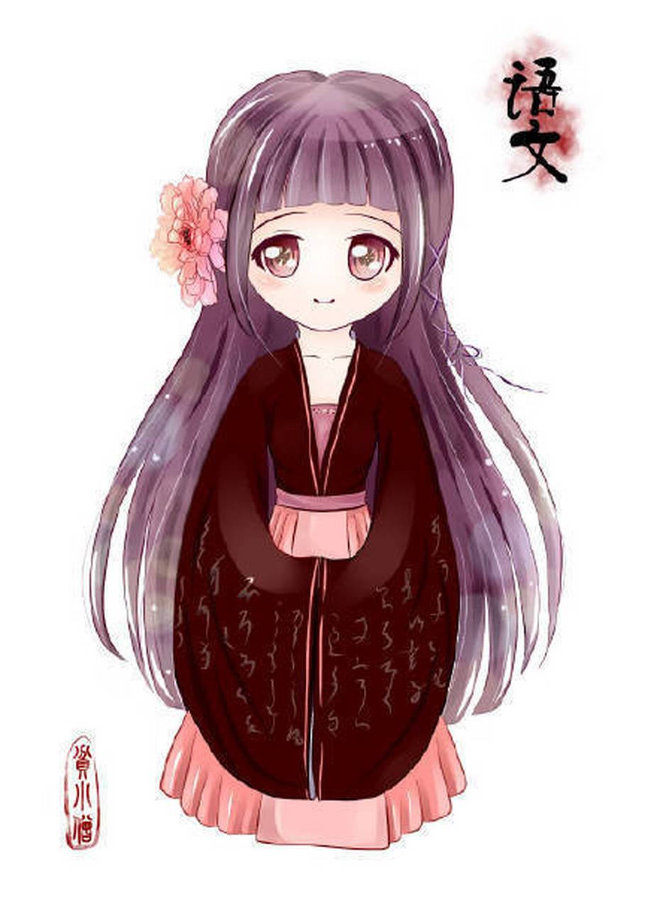 【古风素材鉴赏】一组q版古风人物插画.