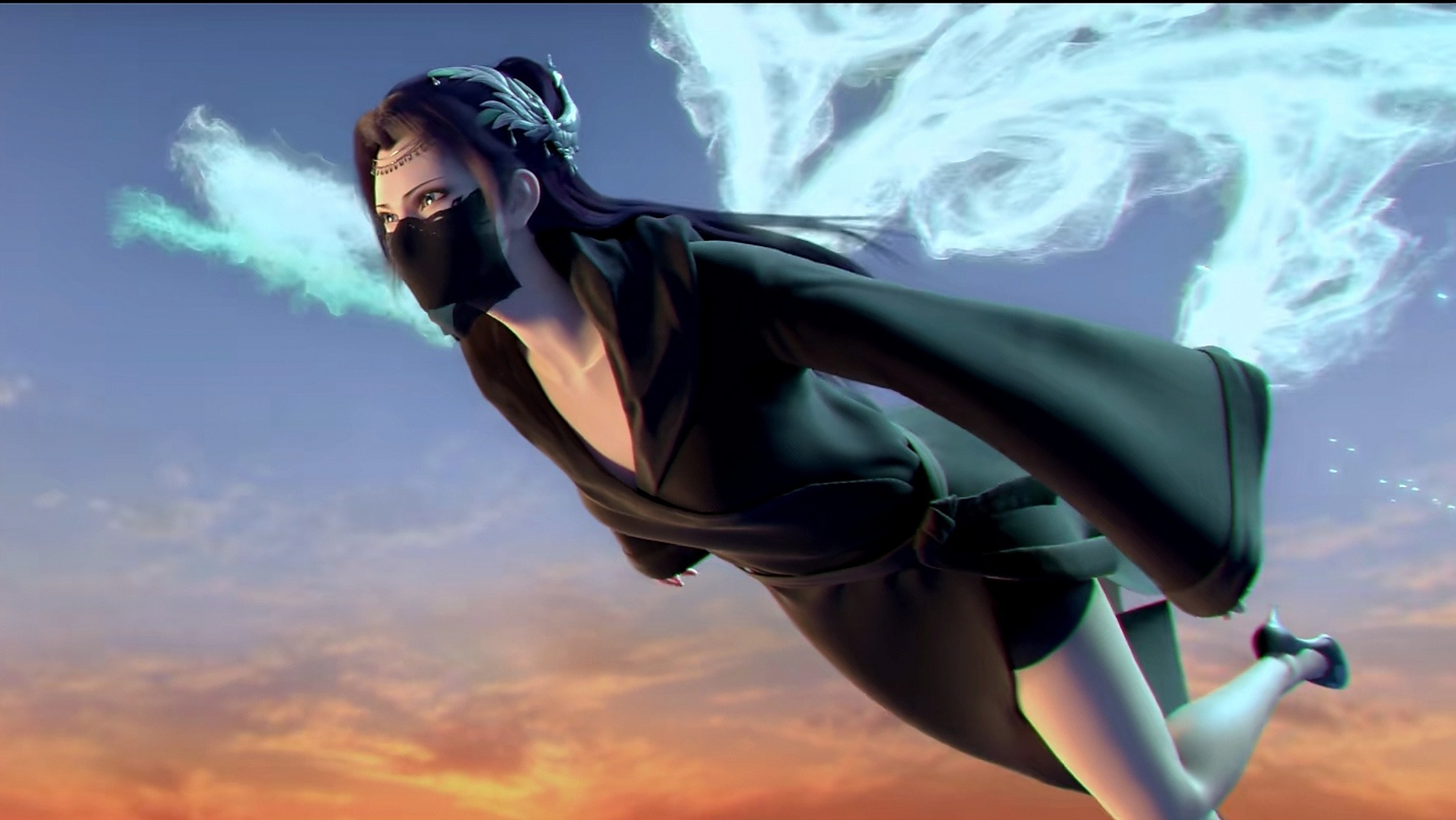 黑袍云韵才是颜值巅峰吧,不仅显瘦还很显腿#国产动漫