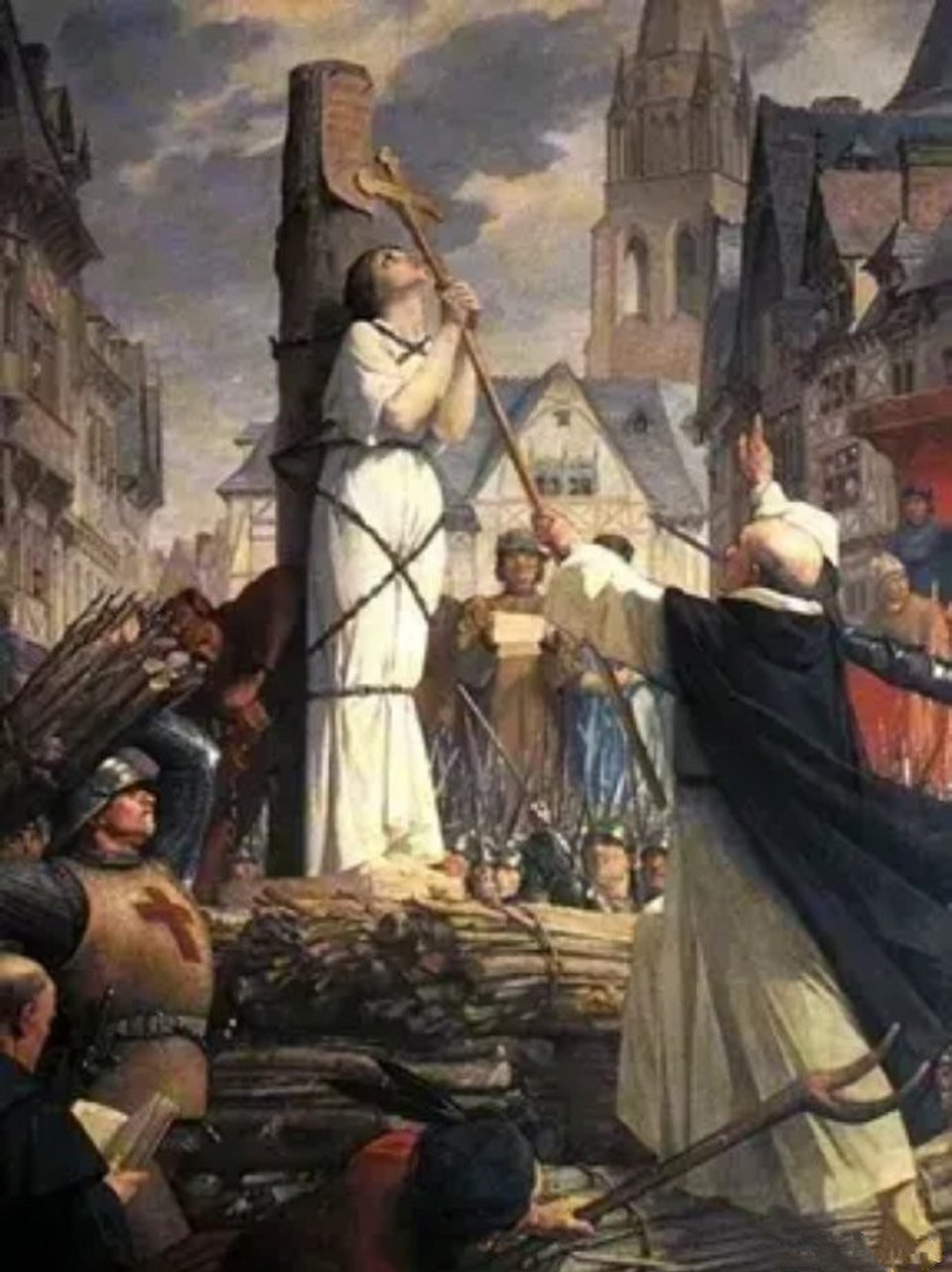 圣女贞德当众遭火刑,年仅19岁.