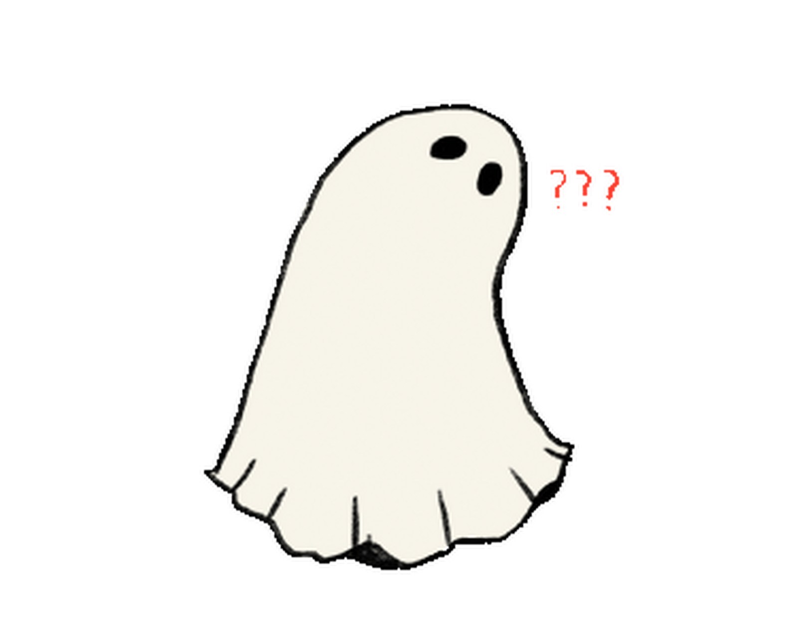 line表情包丨万圣节白色幽灵表情包