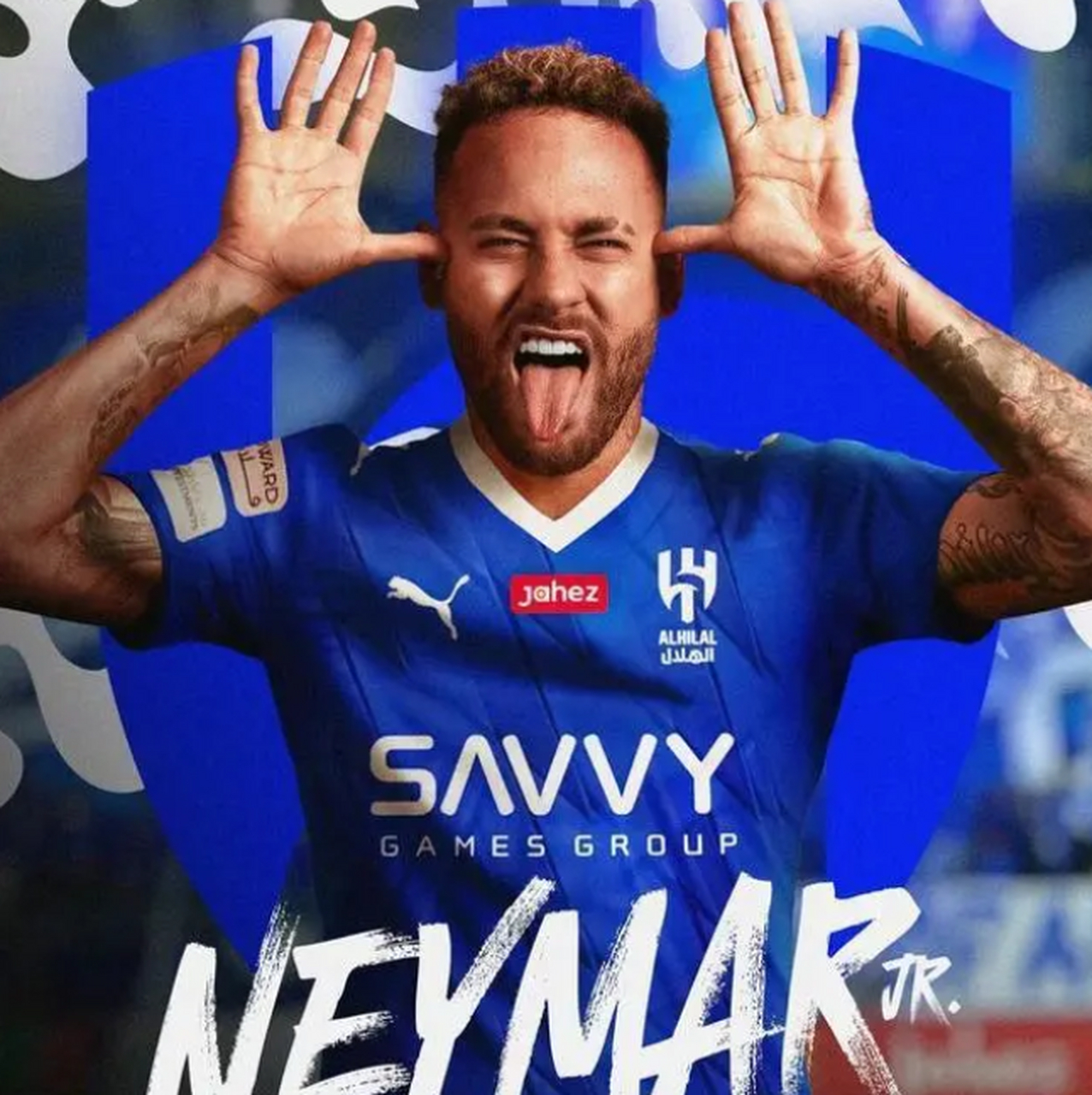 内马尔正式签约利雅得新月足球俱乐部.