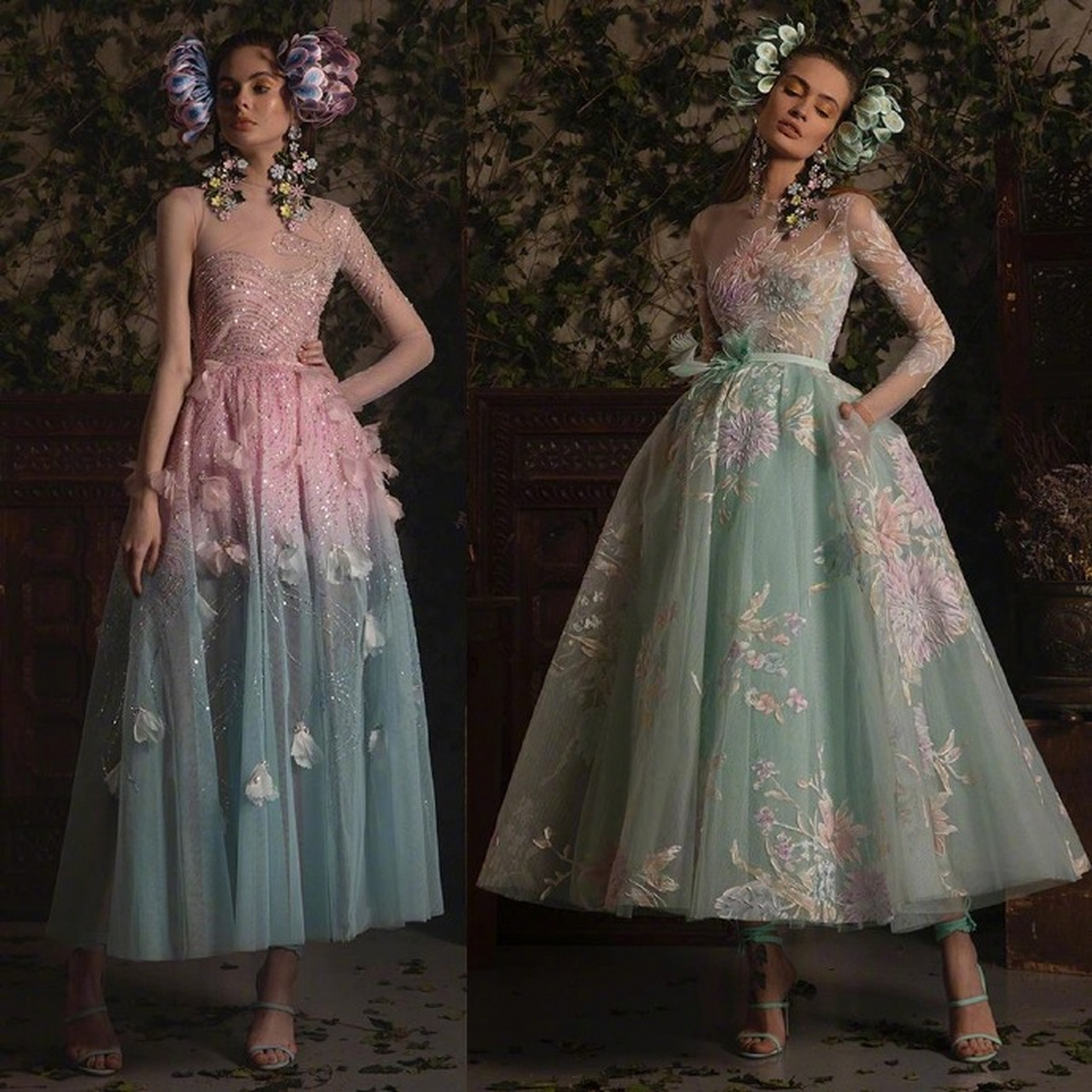 georges hobeika spring 2021 haute couture|将光泽感面料融入礼服裙