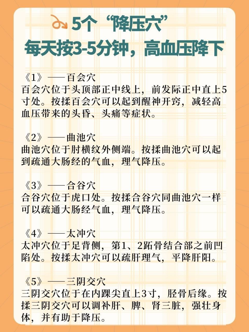 5个"降压穴",每天按3-5分钟,高血压降下