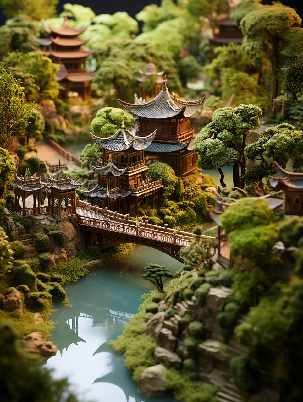 微雕园林设计,请大家指教  #苏州微雕# #园林景观# #微缩景观世界#