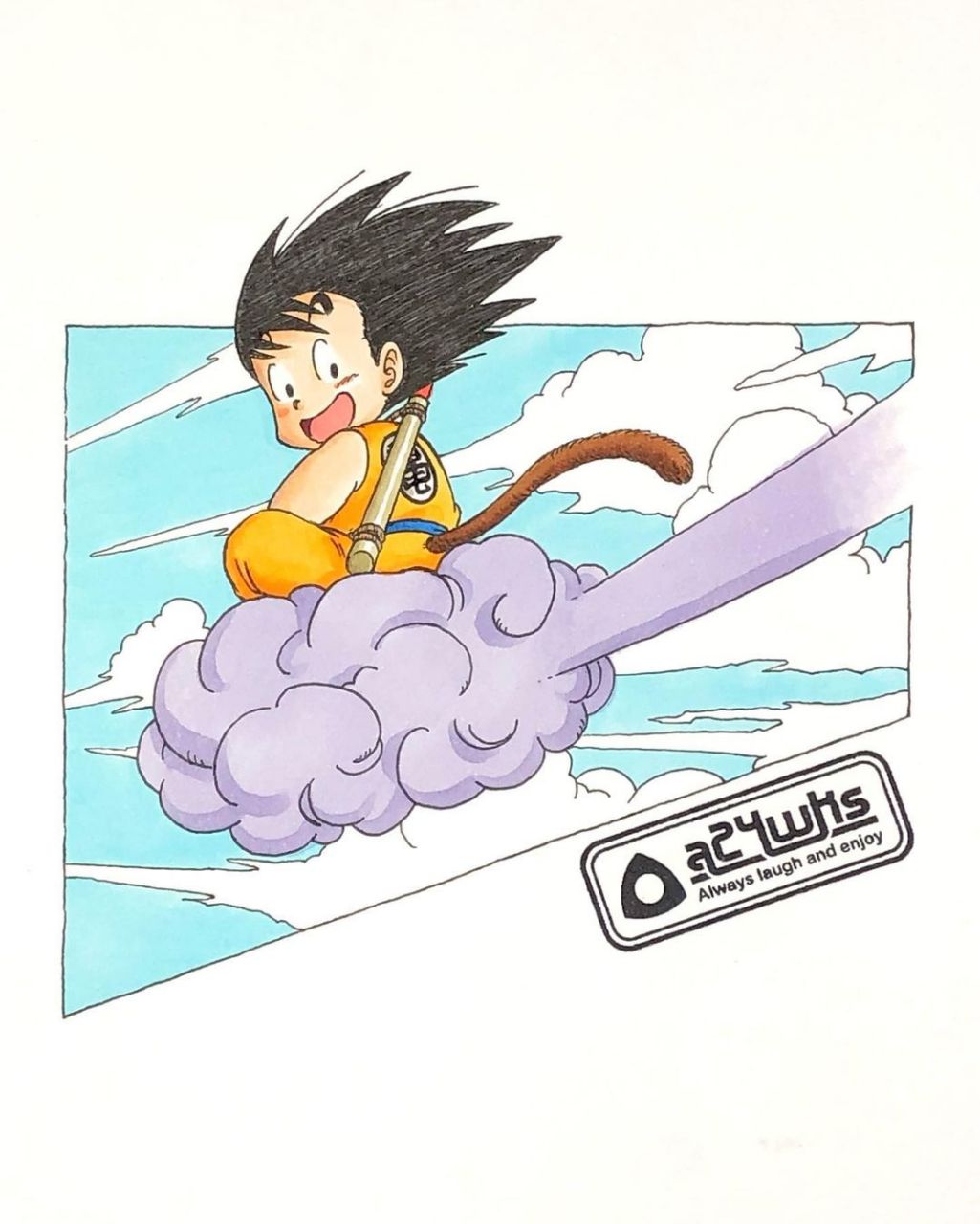 紫色的筋斗云 #龙珠