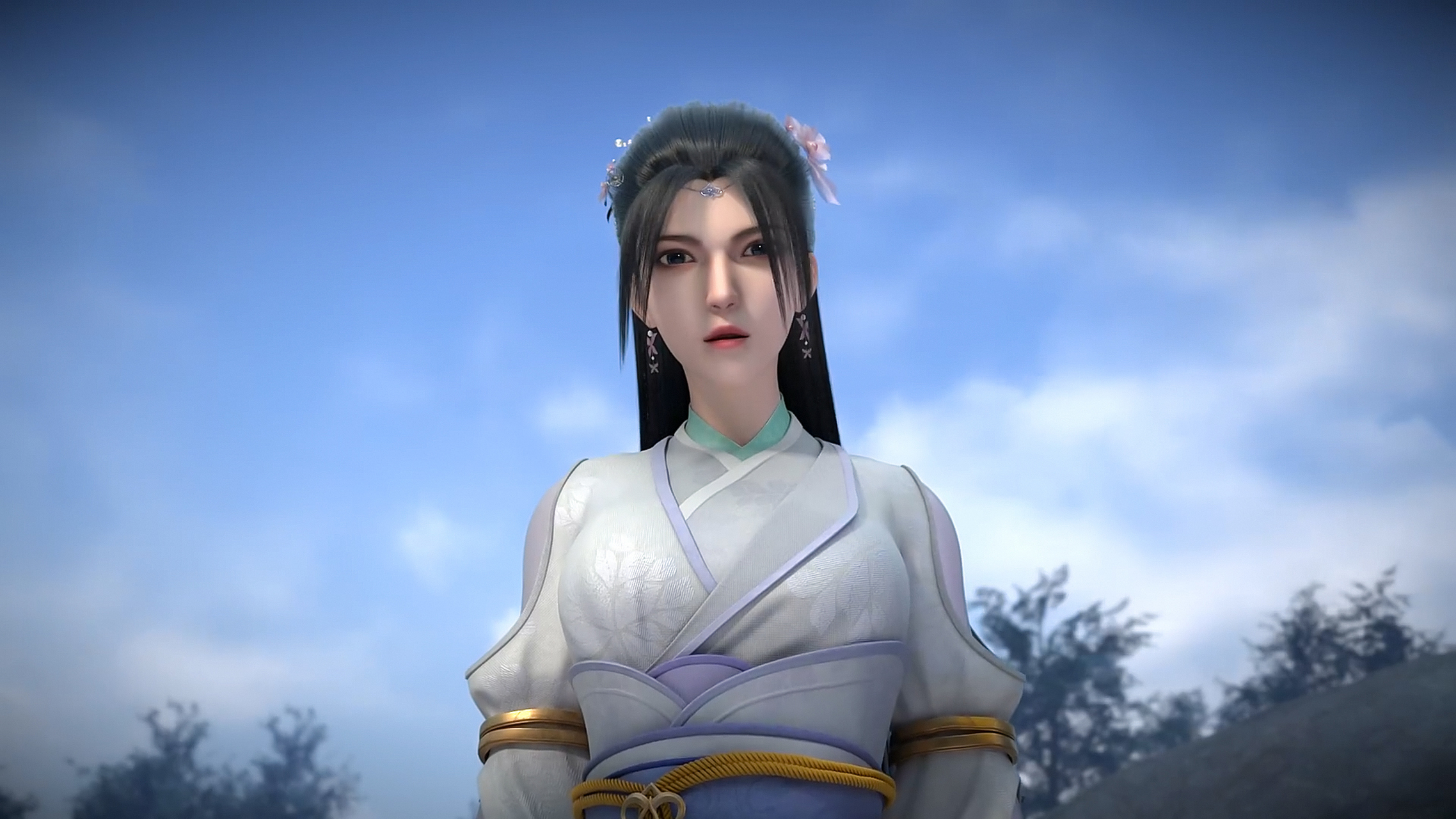 动漫壁纸|《仙武传》国漫女神"楚萱儿"简介:楚灵儿的孪生姐姐,恒岳宗