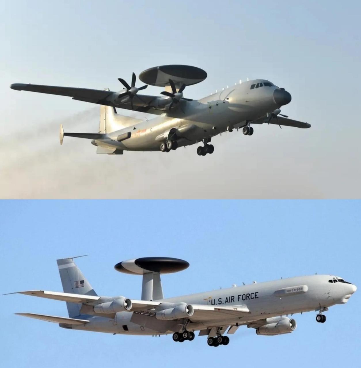 来自我军的kj500预警机,配备有源相控阵雷达,抗干扰能力超强!