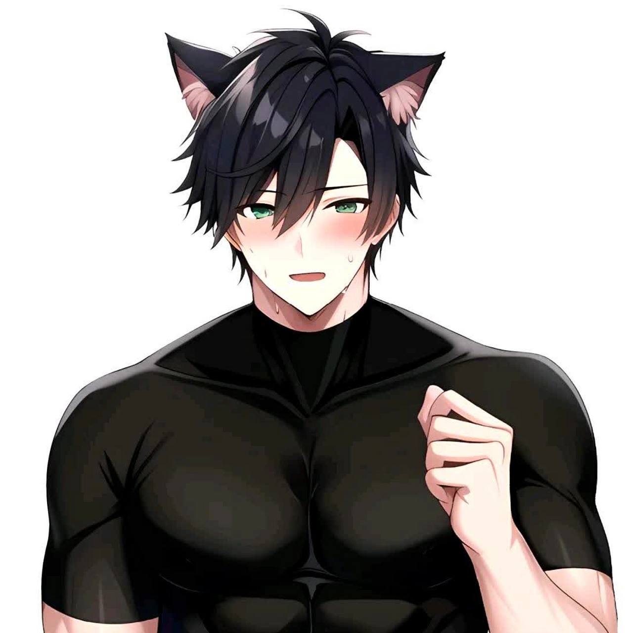 如果你的猫突然变成了肌肉帅哥,你最想对他做什么?[捂脸]