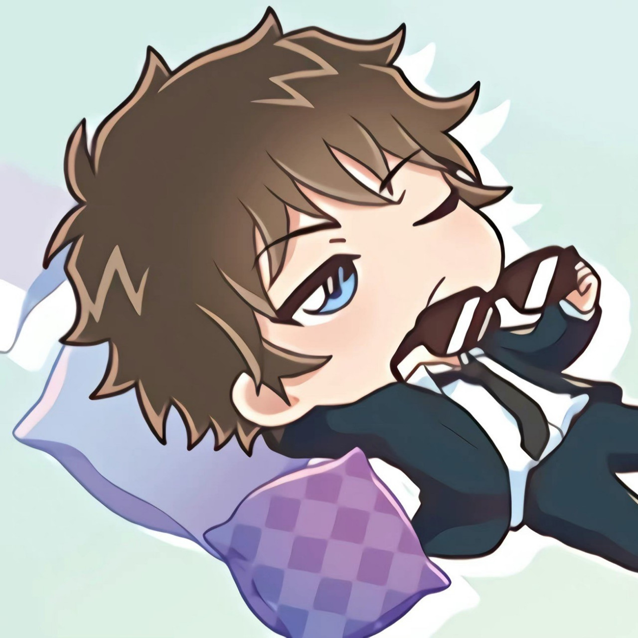 柯南大头q版头像降临,宅在家里的时候你喜欢的他们都在干嘛呢?