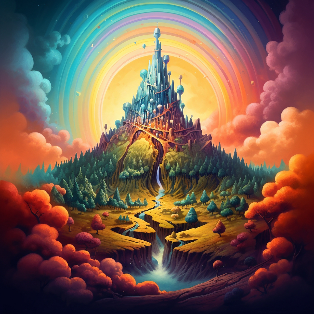 幻彩ai世界,梦幻的世界!#ai绘画