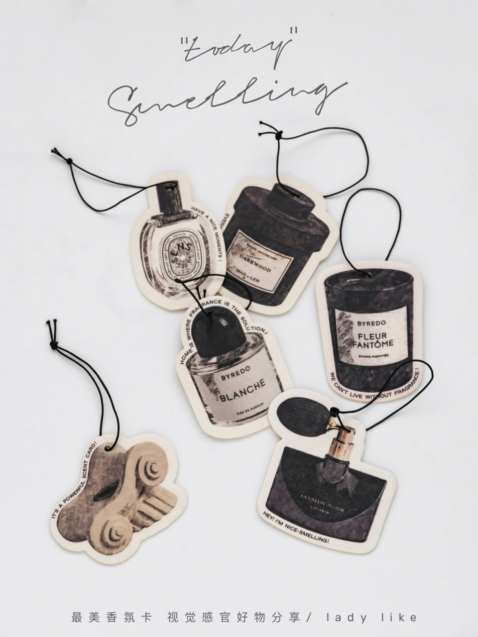 分享新淘的高级感香氛卡 ,随时一拍都好美,挂衣柜车里不错,当书签