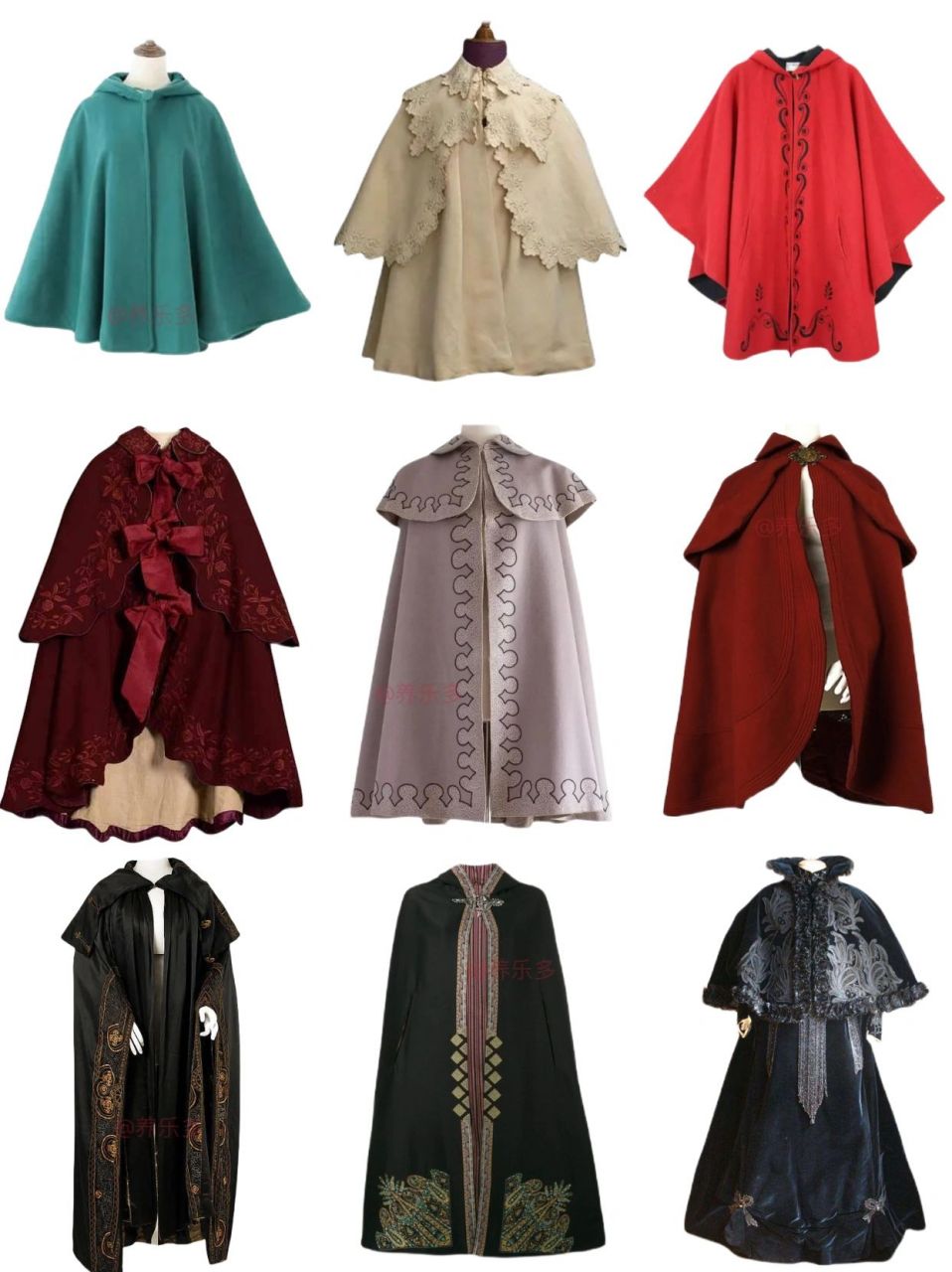 oc人狂喜系列之欧式披风斗篷披肩合集