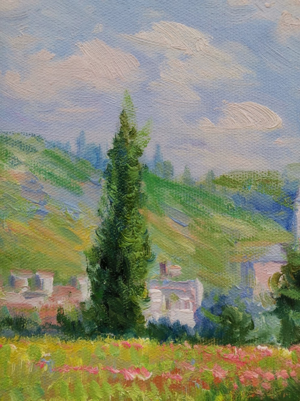 临摹莫奈罂粟花田风景油画 莫奈(claude monet,1840年11月14日-1926年