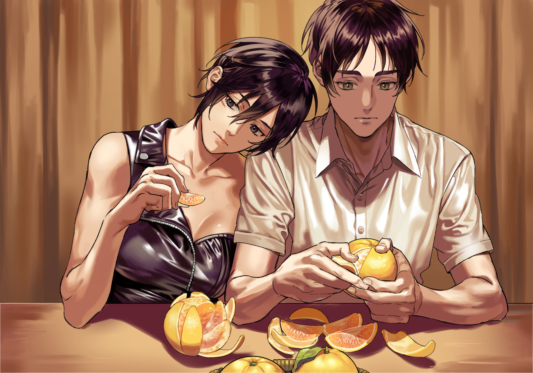 艾伦和三笠原本可以过小日子#进击的巨人