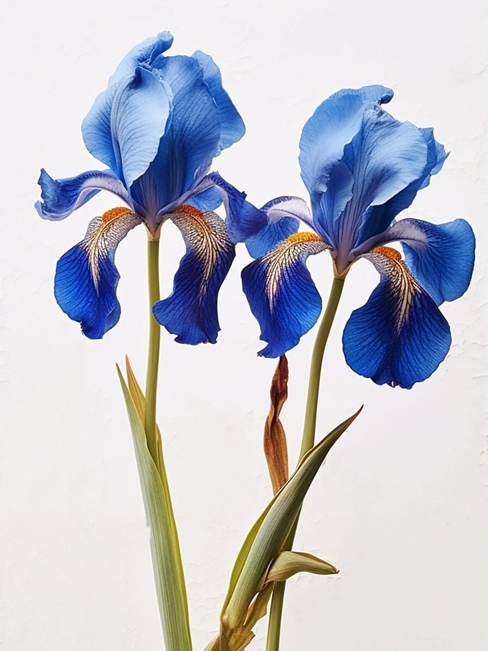 绘画素材蓝色鸢尾花  绘画的蓝色的鸢尾花是不是惊艳到你了呢?