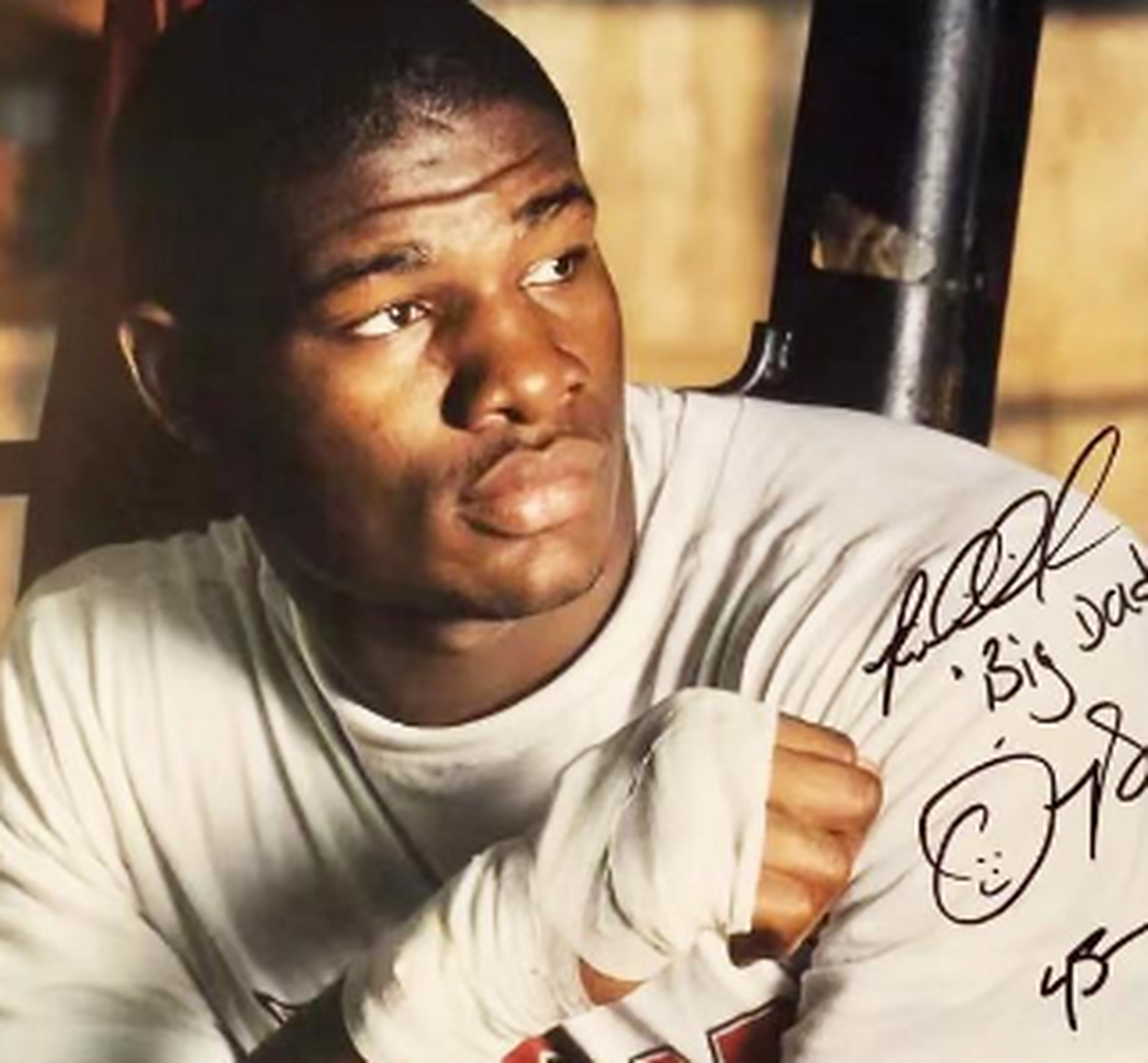 55岁的前世界重量级拳王"巨无霸"里迪克-鲍,本周做客一档访谈栏目时