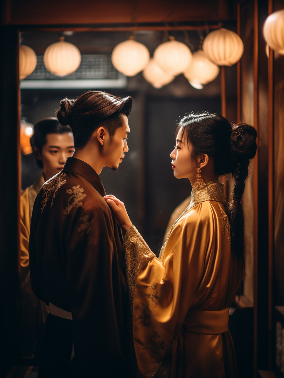 儿子出差路过老家,就顺便看看老母亲