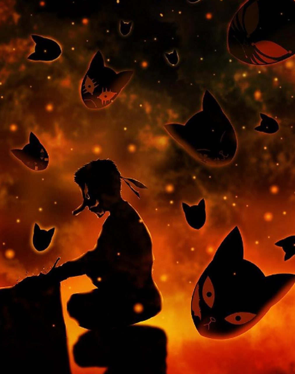 《鬼灭之刃》月下剪影 好有feel啊#鬼灭之刃#  by:haradamiyuki