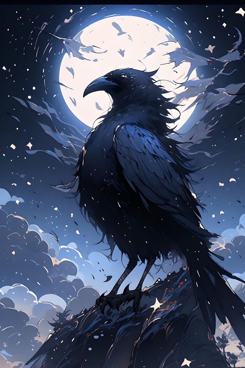 a绘51鸟,#帅##图片##动漫头像和壁纸##二次元##乌鸦