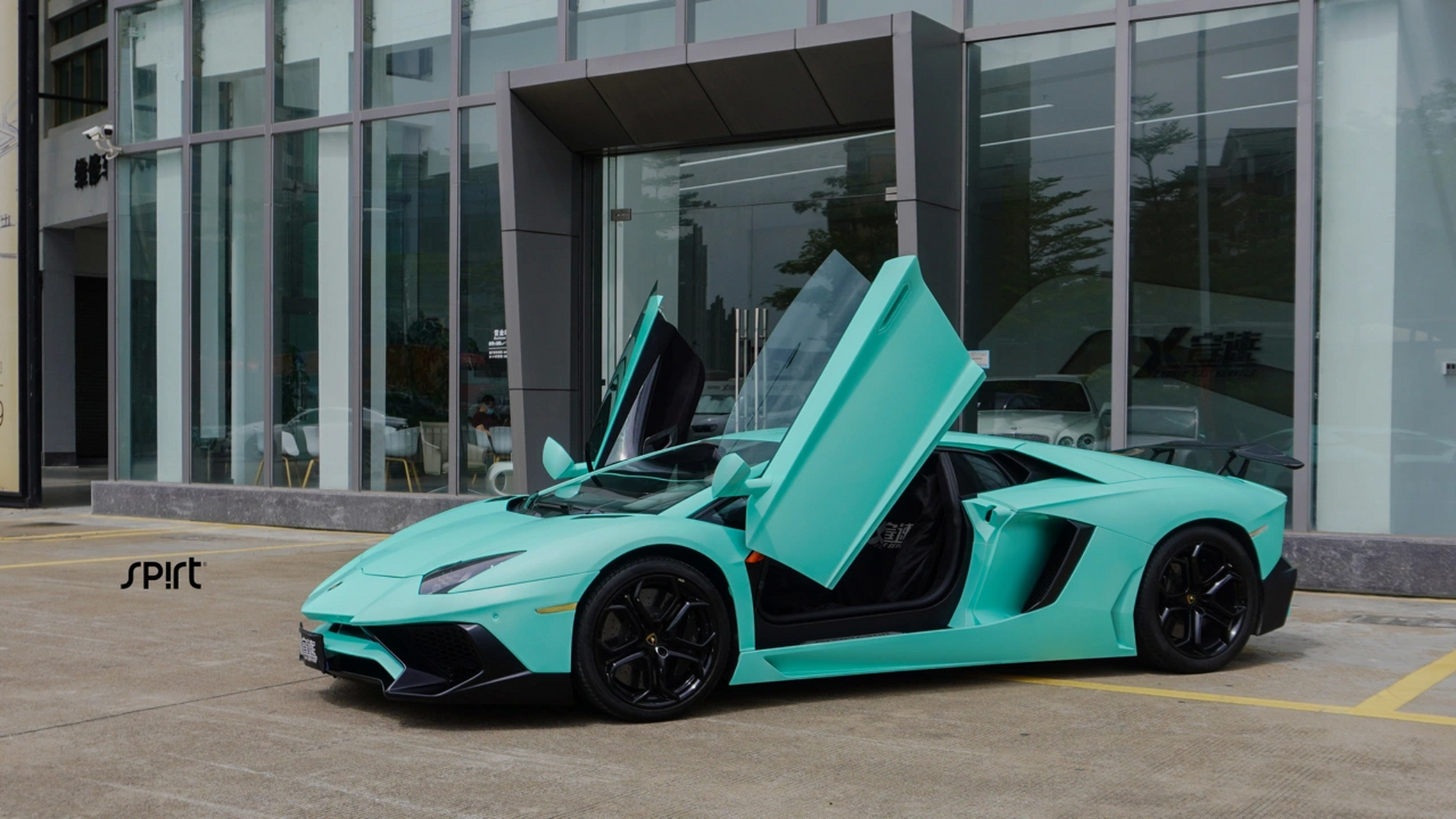 兰博基尼 lp700 消光薄荷绿  消光质感 这颜色很难不爱呀 #汽车外观