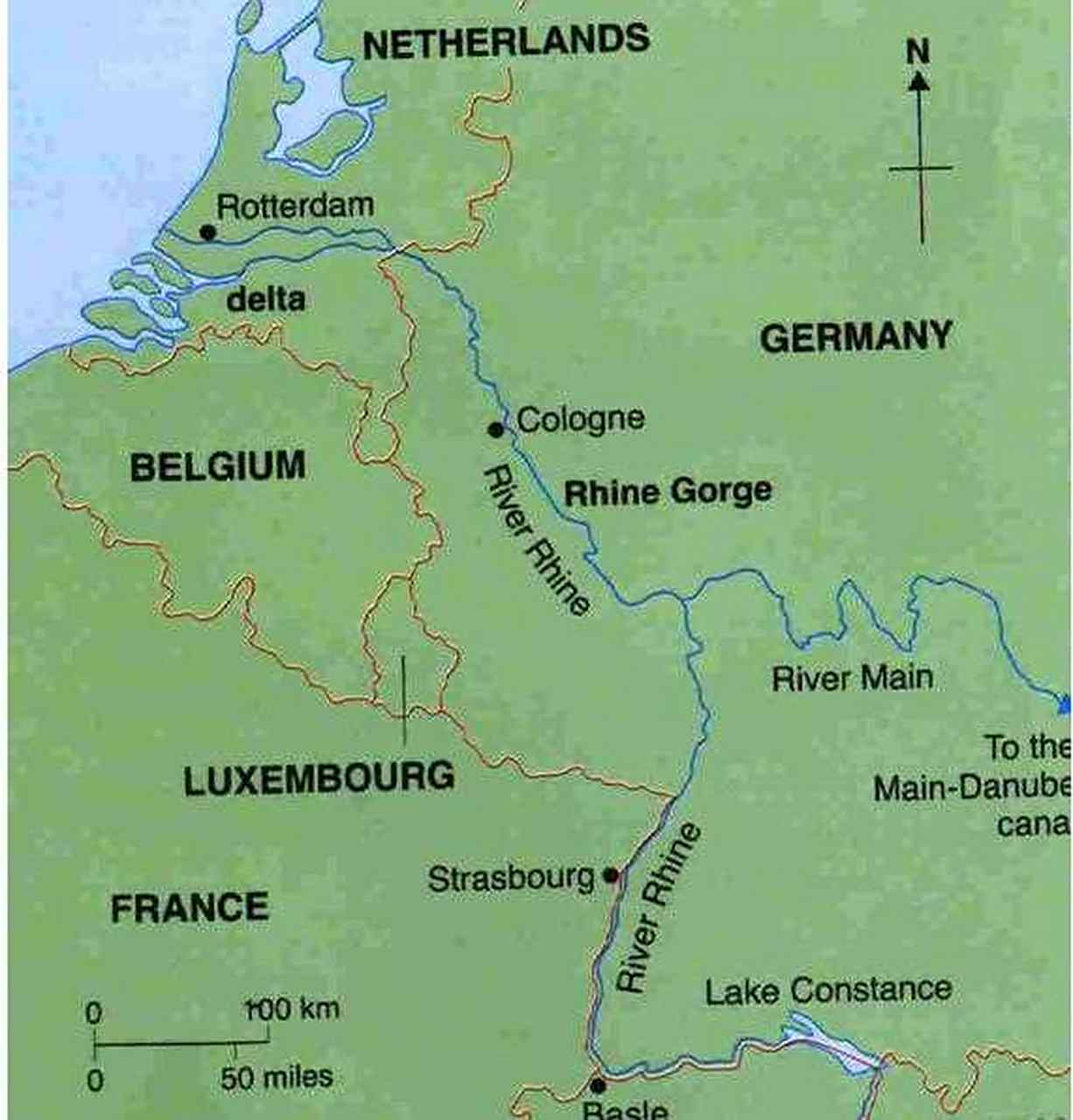 美因河与莱茵河在美因茨交汇;[抠