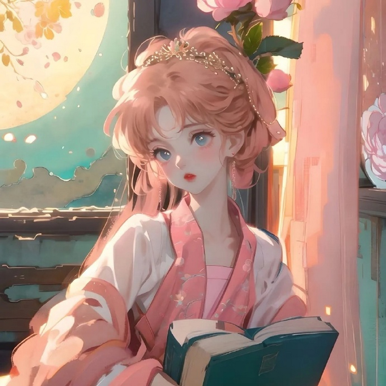 古风插画女生头像 676767 #古风头像