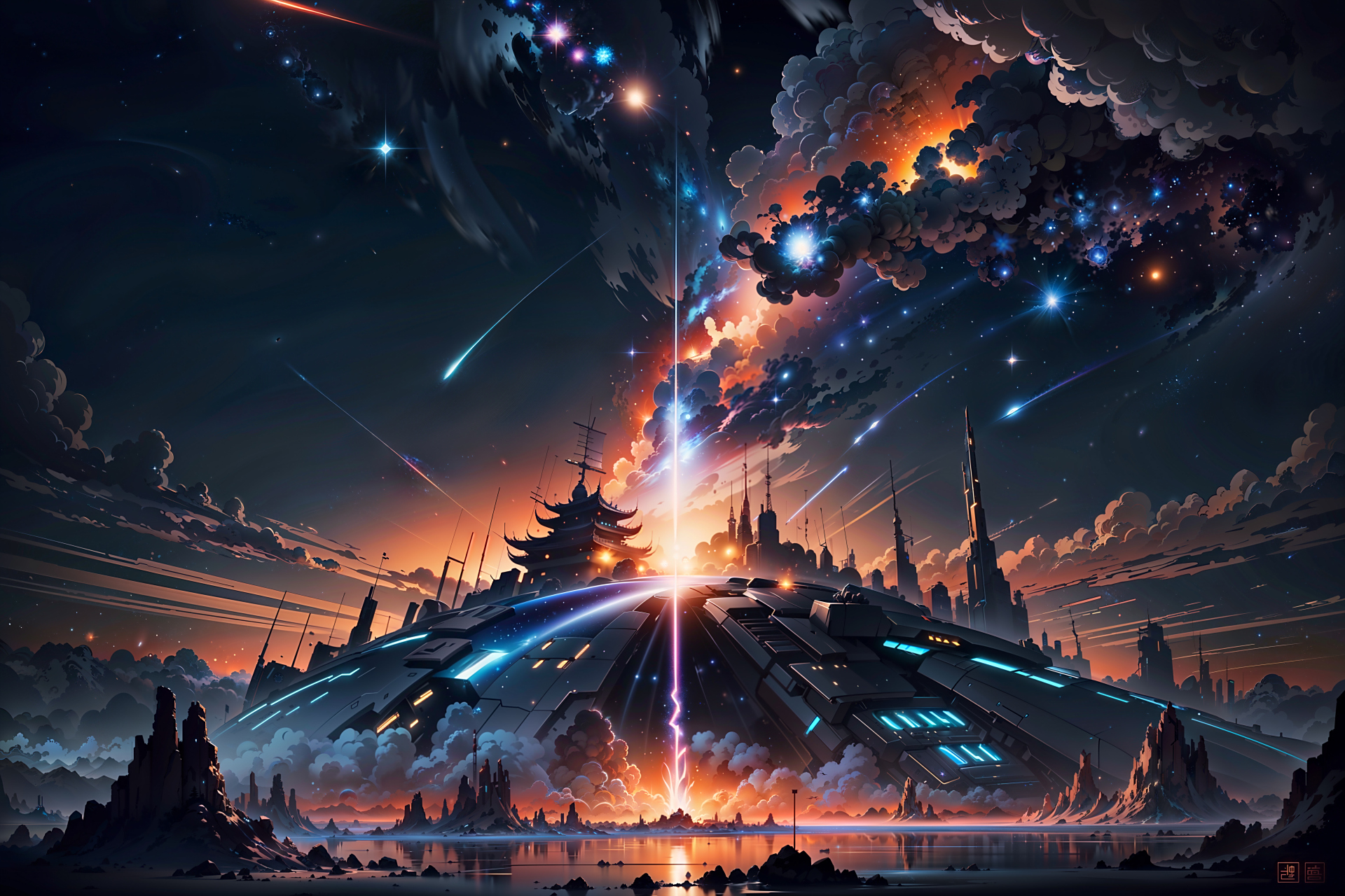 ai绘画分享(2)高清幻想风格壁纸#ai绘画# #高清壁纸# #ai共创计划