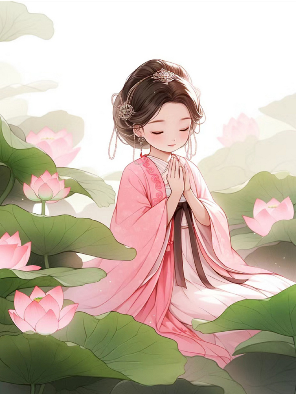 仙气飘飘荷花94女生头像 676767