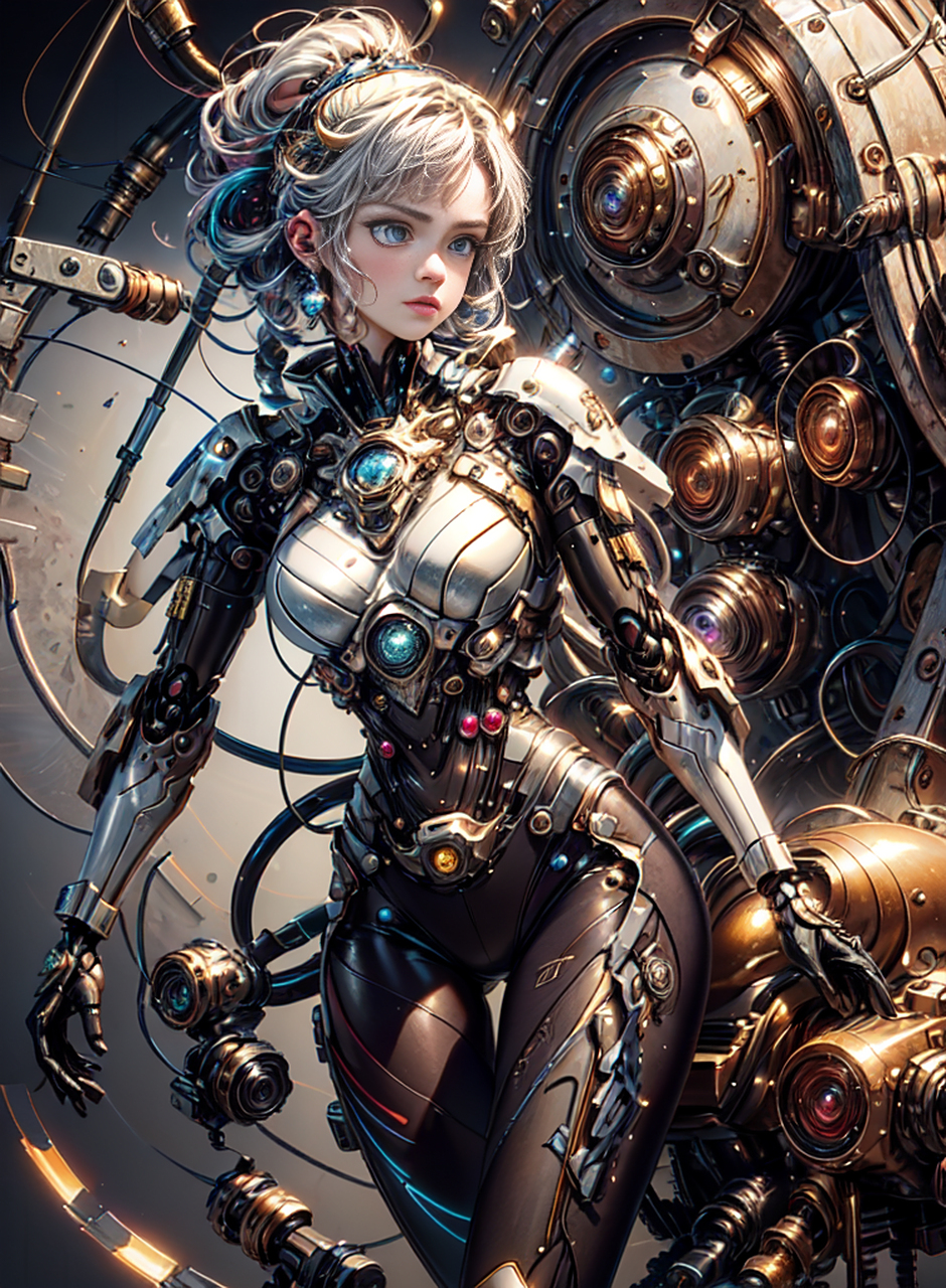 赛博朋克风少女机甲#赛博朋克# #二次元机甲少女美图分享