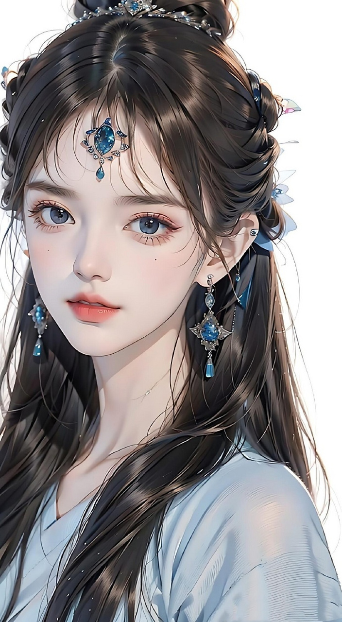 精致古风插画女生壁纸 #古风插画