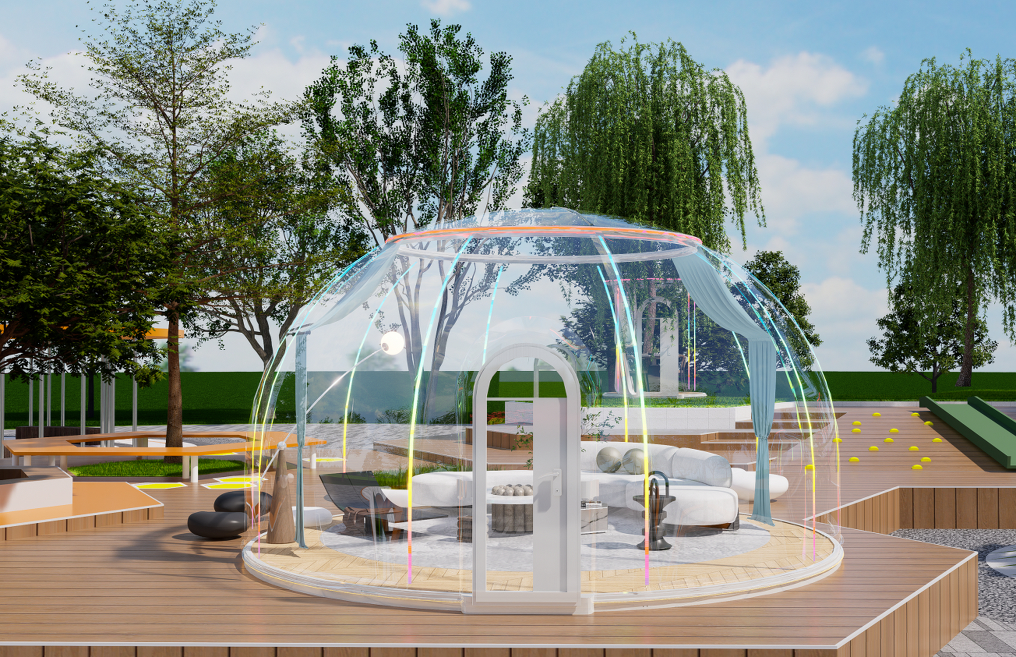 星空露营帐篷,全景星空房 这个夏天,一起去露营吧!