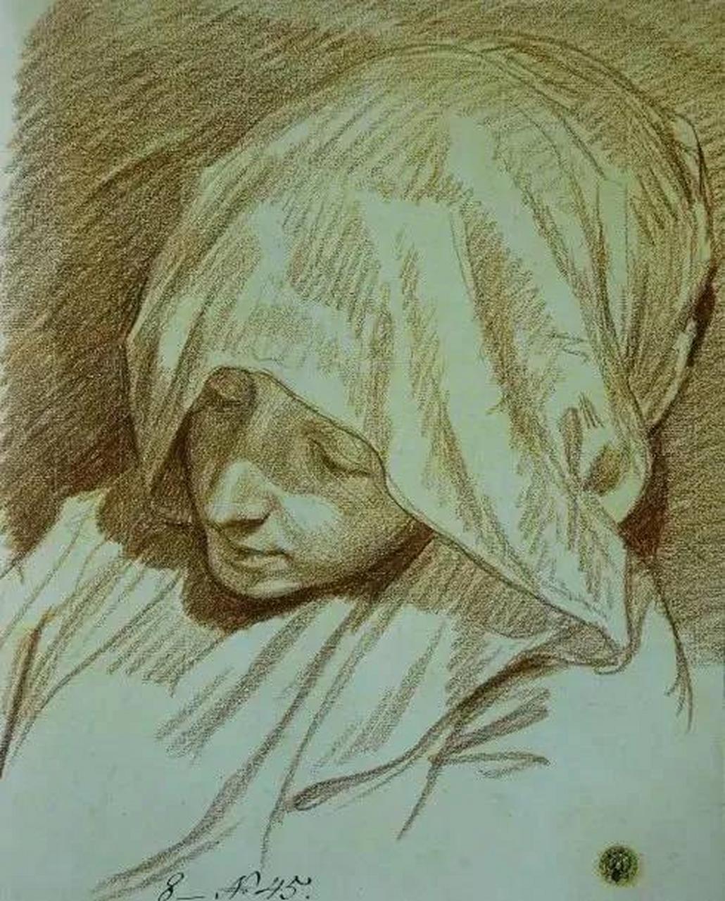 法国肖像画大师,格勒兹素描作品欣赏