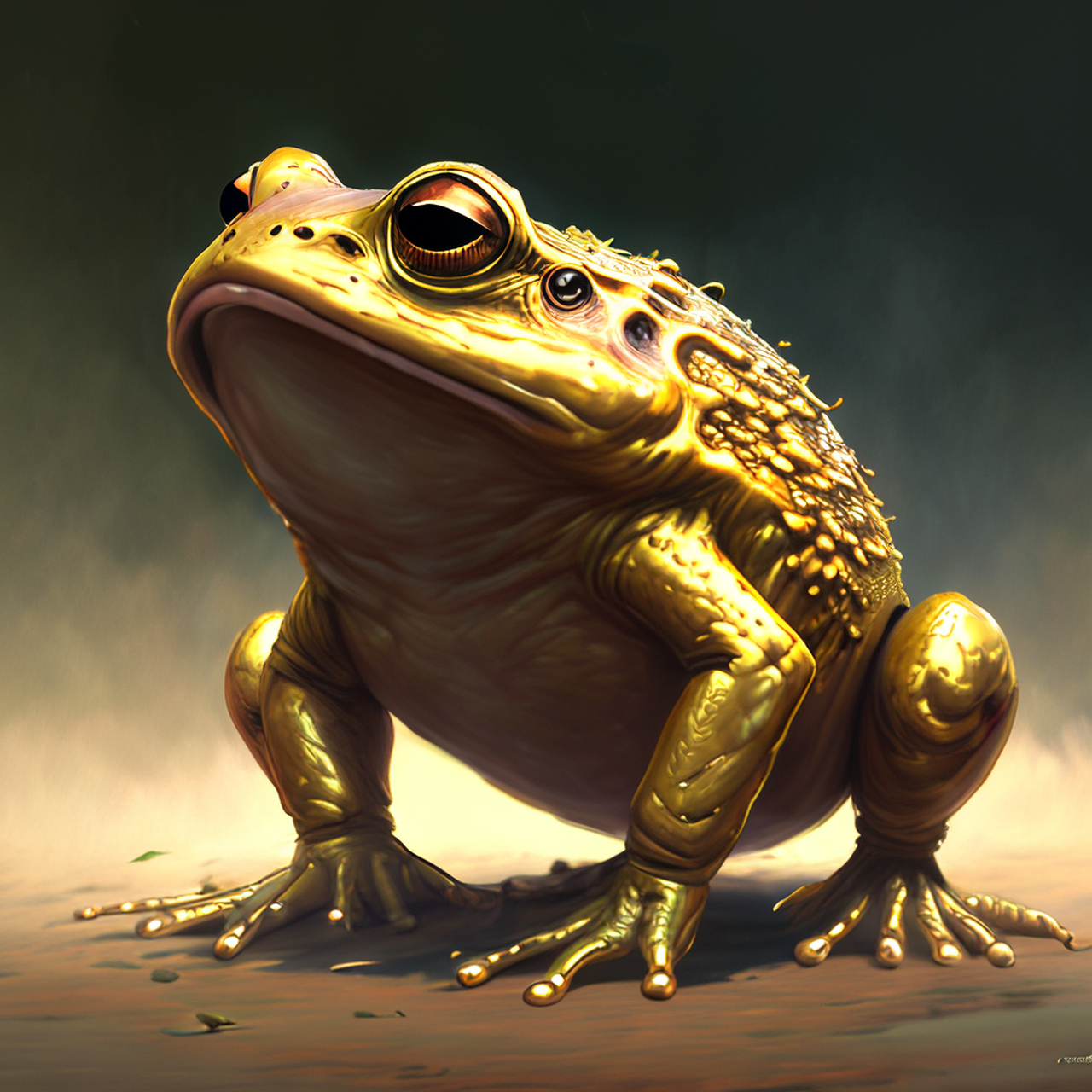 忽遇金蟾蜍,无人自呵呵.闲适,开阔,朦胧#百度ai绘图黑科技