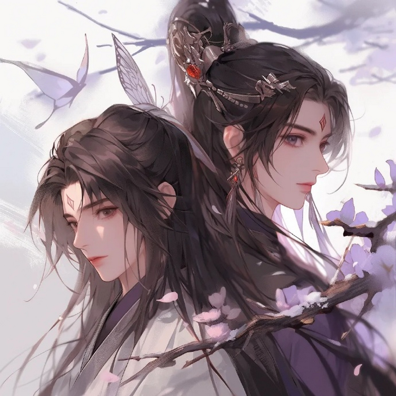 古风插画人物甜蜜头像 676767