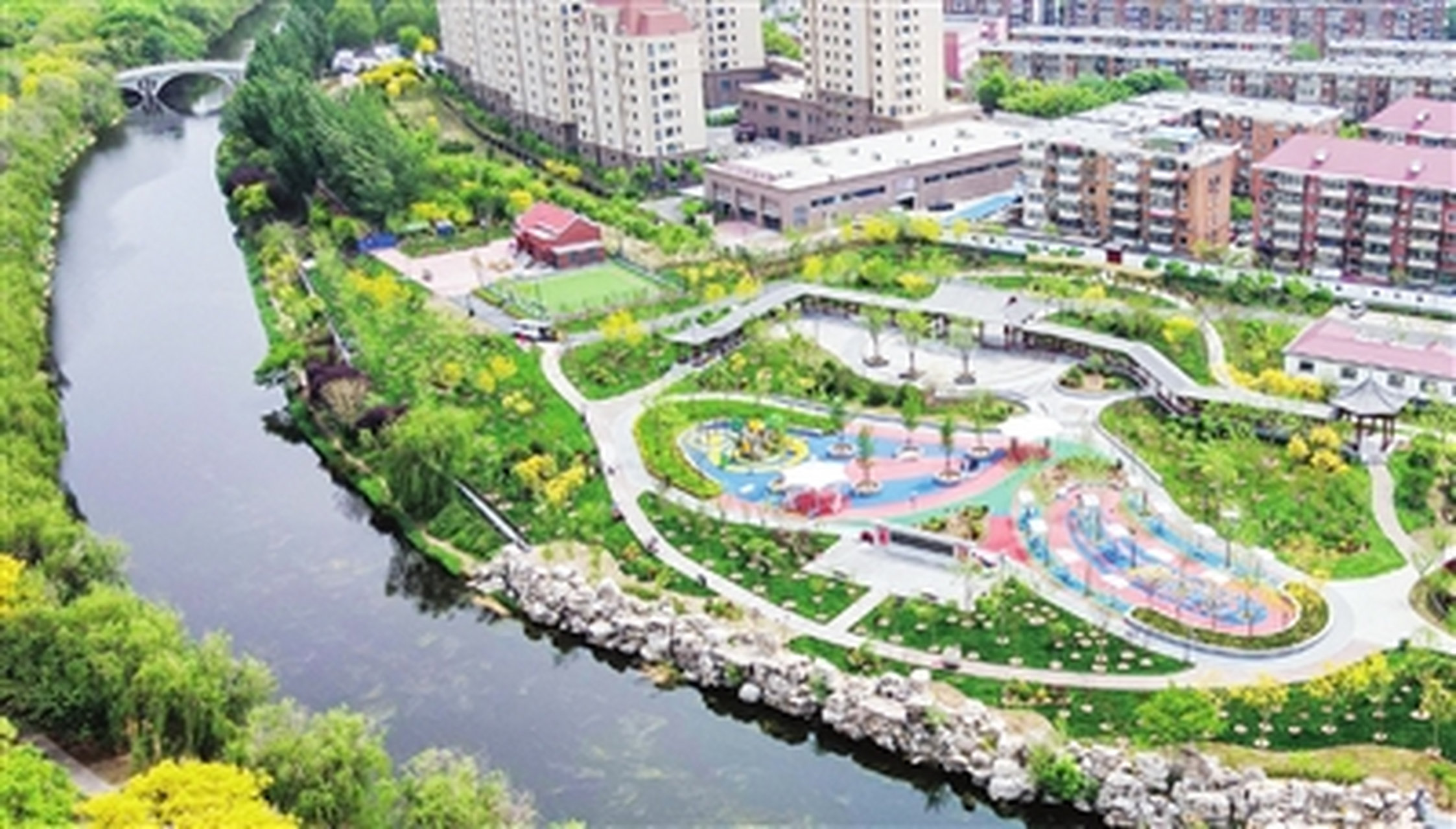 天津南开区南运河文化公园预计"五一"正式开放  南运河文化公园工程