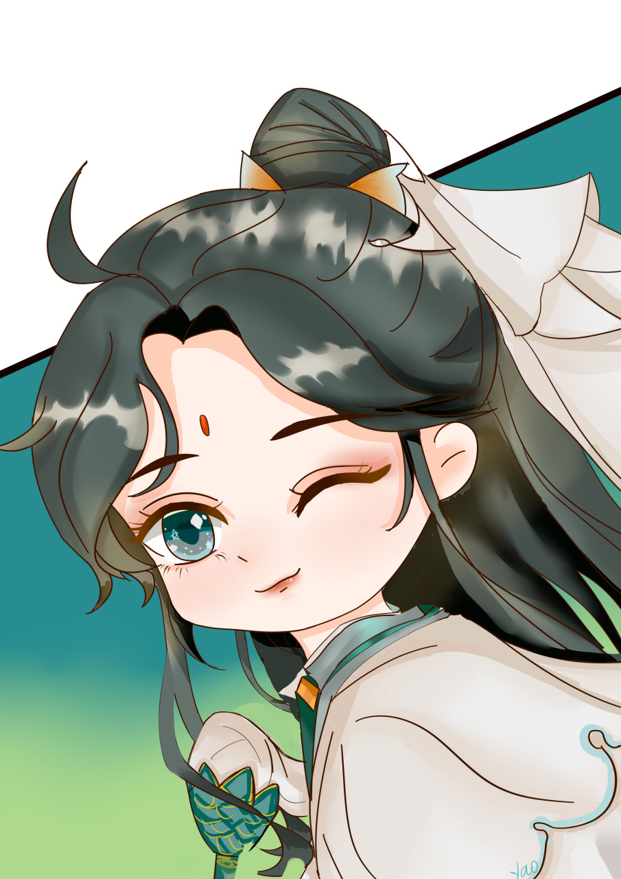 天官赐福漫画# 风师娘娘的q版来了!刚刚画完新鲜出炉的!