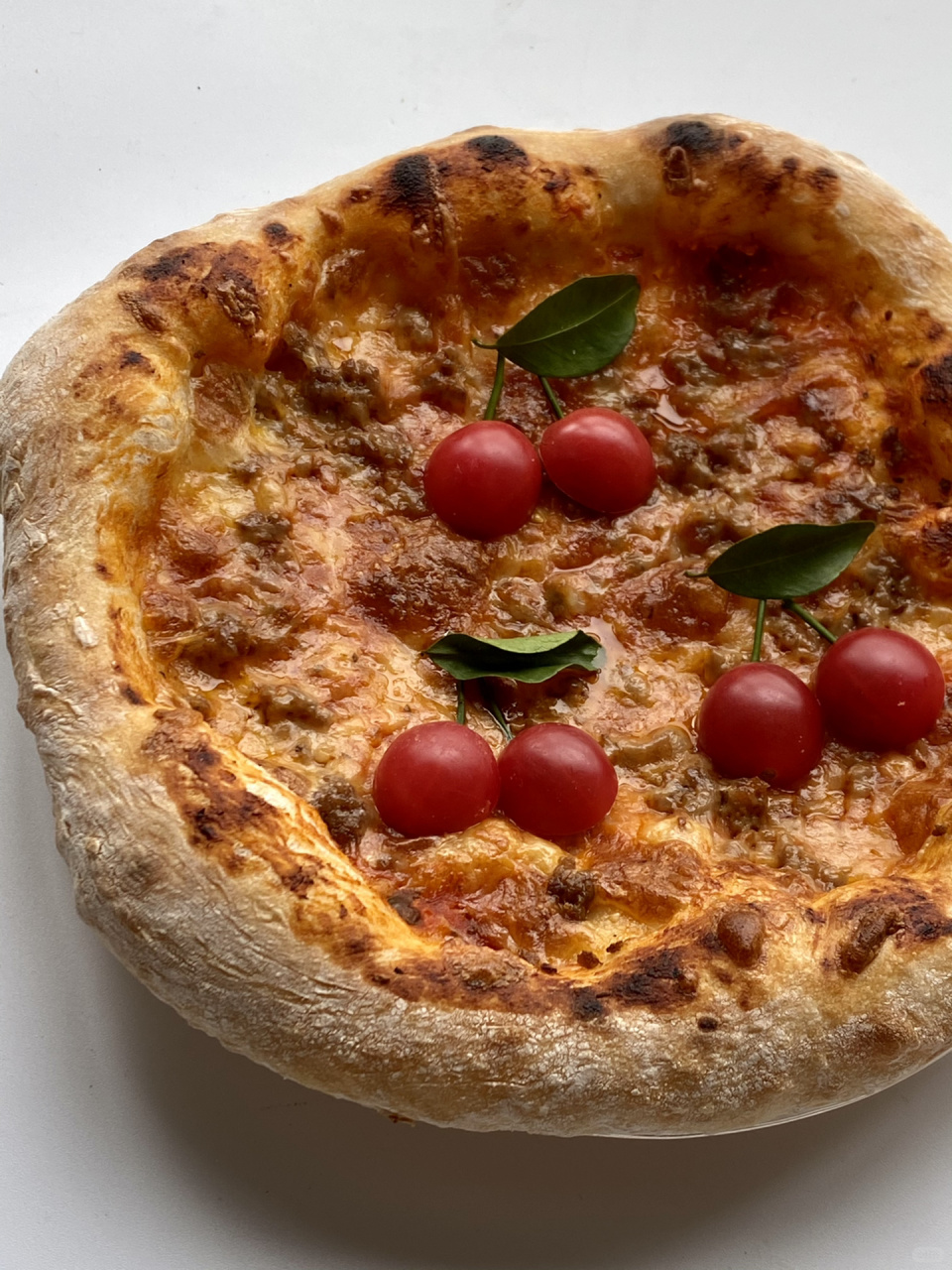 我会做樱桃意式披萨啦 免揉一次就能成功的披萨 波兰种高筋面粉水干
