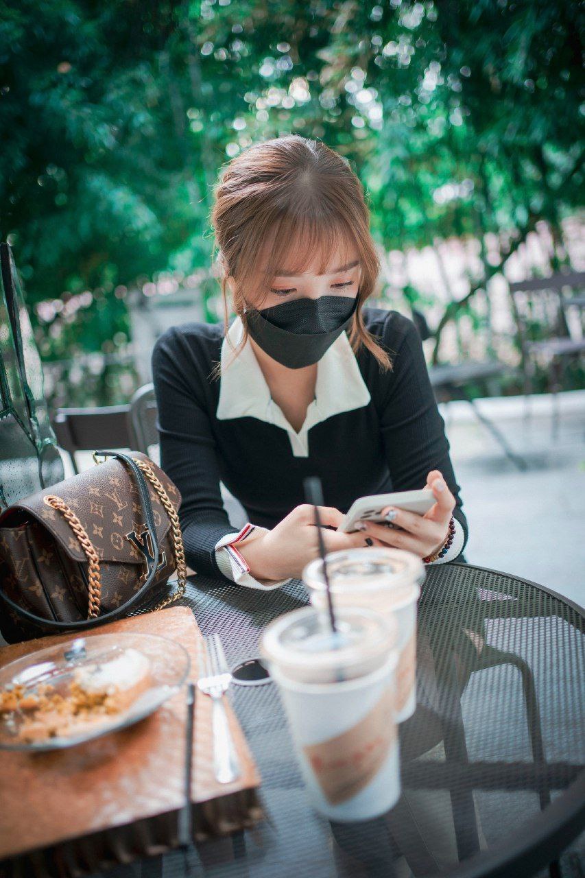 一个戴口罩的小姐姐.#美女写真