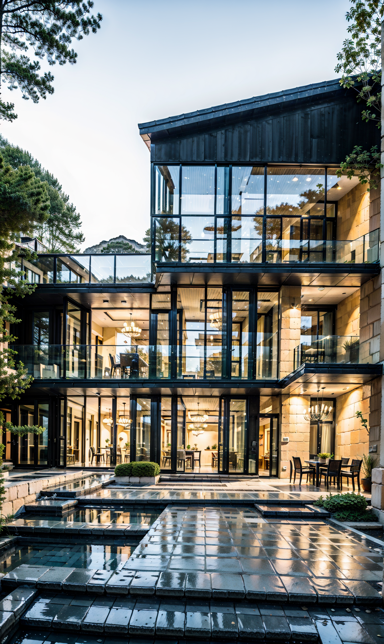 但是,随着科技的不断进步,现代玻璃建筑的形式和功能也在不断发展和